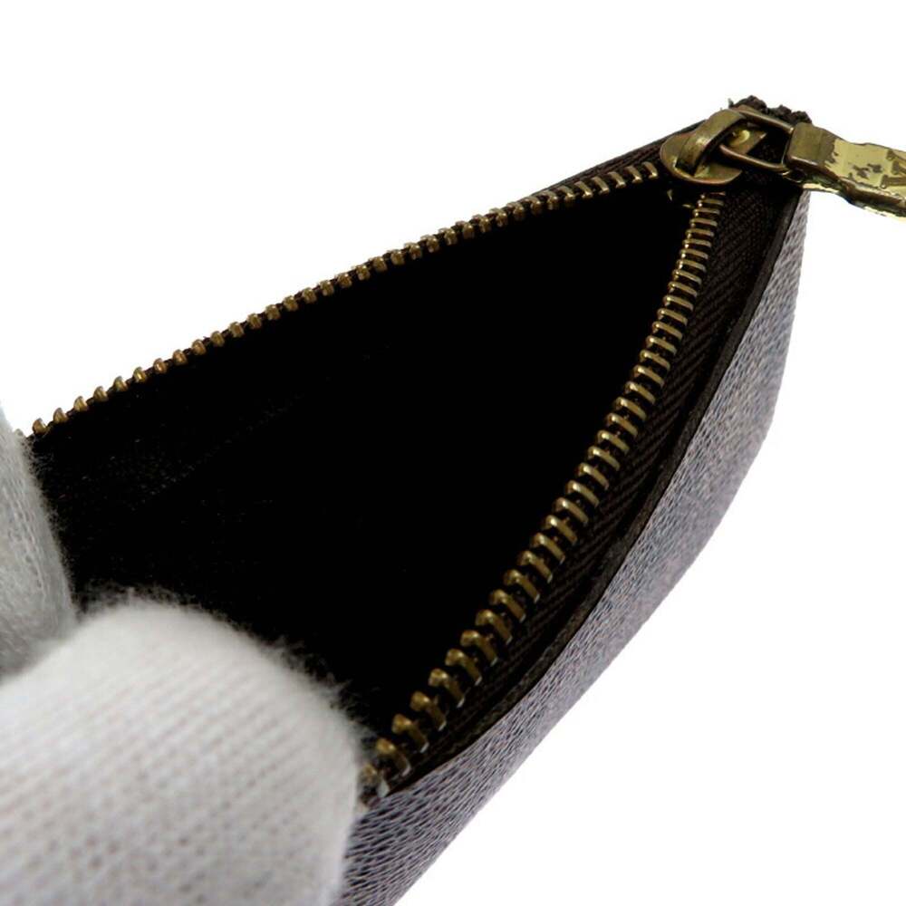 LOUIS VUITTON Authentic Brown Damier Pochette Mini Bag - Picture 5 of 9